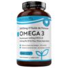 Omega 3 Huile de Poissons 2000mg - 240 Gélules (120 Jours) - Haute Teneur en EPA (660mg) & DHA (440mg) - Soutien Cardiaq