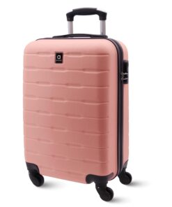 AMICHI Valise Cabine Rigide Léger 55x40x20 | 4 Roues 360° | Compatible Ryanair/EasyJet | Idéale Week-End/Travail