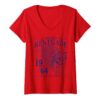 FM London T-Shirt Femme Renegade Design Col V Élégant Confortable 100% Coton Taille Unique