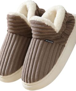 Donpapa chaussons chaudes femme homme hiver confortable antidérapantes chaudres mousses à mémoire