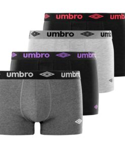 Umbro BoxerUMB/1/Bcx4 Caleçon Boxeur pour Homme (Lot de 4) - confort et style en lot de 4