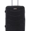 Valise cabine TROLLEY ADC 55x34x23 Noir - Rigide, Légère 2,5 Kg - 39 Litres - 4 Roues Silencieuses - Maniable et Étanche