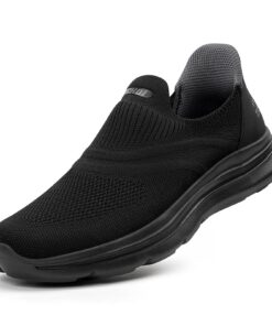 ODCKOI Chaussures de Course Hommes Slip On Outdoor Respirantes Légères Main-Free Loisirs