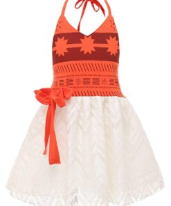Robe de Déguisement Vaiana pour Filles 2-6 ans - Cadeau d'Anniversaire et de Noël Pas Cher pour Carnaval et Halloween