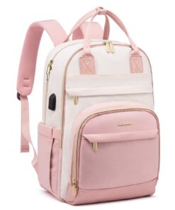LOVEVOOK Sac à dos étanche et antivol pour femmes et garçons - 39,62 cm - Pour l'école, les voyages et le travail - Lége