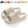 Calish Chaussons Antidérapants Homme Femme Douche Très Léger Amorti - Maison Jardin Plage