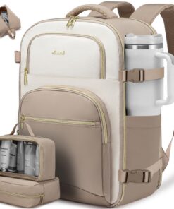 LOVEVOOK Antivol Travel Backpack Voyage 40L, Sac a Dos Homme et Femme pour École Travail Voyages d'Affaires, Imperméable