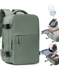 Sac à Dos Vacuité Voyage 40x30x20 avec Pompe Valise Cabine Ryanair Wizz Air 45x36x20 Bagage à Main Easyjet Sac Ordinateu