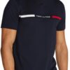 Tommy Hilfiger T-Shirt Homme Manches Courtes Col Ras-du-Cou Comfortable Breathable Summer Essentials