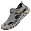 Chaussures de plage d'été pour hommes en skaï, chaussures respirantes et décontractées, sandales marron pour hommes bott