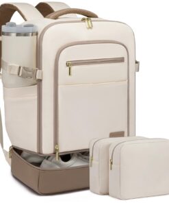 Lovesook Sac à dos voyage cabine séparé chaussures 40L femme ordinateur portable 17" bagage à main