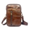 Sac à Dos Charmoni Homme - Pratique et Léger pour les Voyageurs - Bandoulière Amovible - Cuir Vachette Thaumaturge - fac