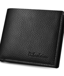 Portefeuille Homme Tokaneit Ultra Fin Cuir Naturel, Portefeuille Homme 3 Porte Carte Crédit, 2 Compartiments à Billets