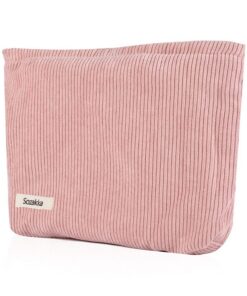 HMCEY Petite Pochette Maquillage Rose pour Femmes Travail et Voyage