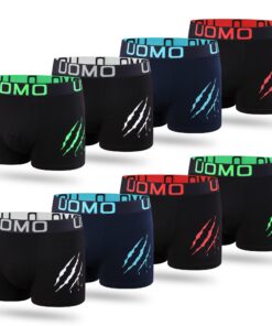 L&K Lot de 10 Boxers Homme Magnifiques Motifs Été 2024 Coton 100%