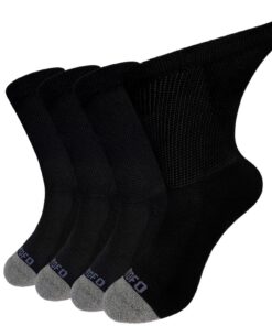 Chaussettes diabétiques LOFIR coton homme sans coutures large sans élastique confortable OEKO-TEX STANDARD 100 4 paires