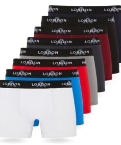 Boxers doux FM London pour hommes - Élégants et confortables avec ceinture élastique - Lot de 4/8 OEKO-TEX STANDARD 100