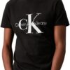 Calvin Klein T-Shirt Homme Court Slim Fit Fashionable Casual Wear avec Douceur et Style Élégant