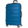 Valise ITACA Grande Taille 23Kg Spacieuse XL Bleu pour Voyages Longs Résistante avec Cadenas