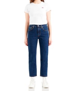 Levi's 501 Crop Jeans Femme Enfants Modeélisantes Étenduesemode Durable 28x32 Coloris Vintage