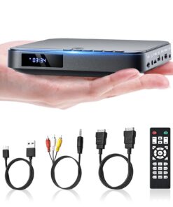 Lecteur DVD HDMI Mini DESOBRY Pour TV Intelligence Adultes Habitat Voyages 1080P Pal/Ntsc Entrée Usb/Tf Télécommande