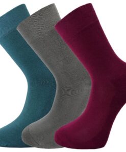 Green Bear Chaussettes en bambou multicolore Pack Soft & Antibacterial - Semelle coussinée Lot de 3 - Confort & Hygiène