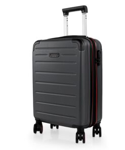 Valise cabine JASLEN Rigide Légère à Roulette pour Voyage En Avion Noir