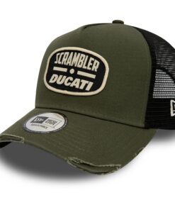 New Era A-Frame Trucker Cap Distressé pour Hommes Ducati Olivier