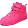 Baskets Lucky Step Mode Femme Plateforme Fermant Seulement Marcher Baskets Casual Similicuir_Mode_Femme