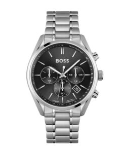 BOSS Montre Chronographe Quartz Homme 44mm Résistance à l'Eau 10ATM Fonction Date Bracelet Acier Inoxydable ou CuirExclu
