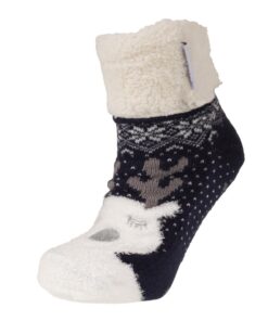 chaussures anti-dérapantes Isotoner fille pour Noël - fourrées