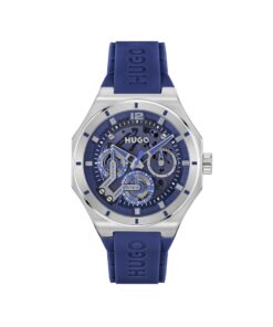 HUGO Montre Analogique Multifunction à Quartz pour Homme Design Unique et Practique, Disponible en Silicone ou Acier Ino
