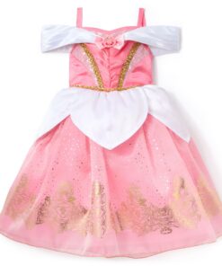 Costume Disney Aurore Robe Rose Enfant 4 Ans pour La Belle Au Bois Dormant Fêtes Jeux de Rôle Halloween