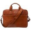 Sacoche Pride and Soul 47608 pour Ordinateur Portable 12" - Sac à bandoulière en Cuir véritable - pour Bureau et Loisirs