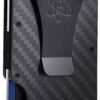 ROSM Portefeuille avec Blocage RFID pour Hommes - Minimaliste en Fibre de Carbone et Métal - Clip pour Billets