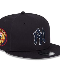 Toque Snapback New Era 9Fifty - Édition SIDEPATCH Yankees New York - Cuir PU, Cap pour Fan de Baseball, Trendy Streetwea