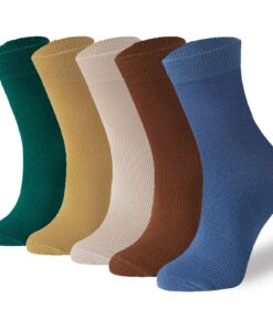 MOSOTECH Lot de 5 paires de chaussettes de sport classiques pour homme et femme, coton respirant, anti-transpiration, ta