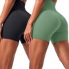 VOENXE Short Sport Anti Frottement Femme, Polyvalent Fitness Yoga Cuisse Boxer Culotte, Lot De 2 Taille Haute Global Rec