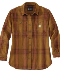 Carhartt Chemise Ample en Sergé Jac pour Femme - Confort Élevé, Design Classique, Hiver et Automne