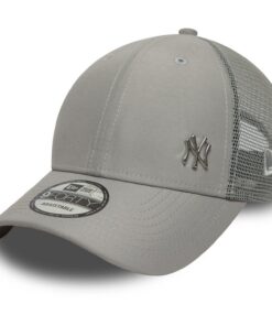 New Era Chapeau Trucker Unisex 9FORTY Gris One Size