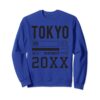 FM London Tee-shirt Tokyo City Sweatshirt pour Hommes en Coton Bio Sweatshirt Urban Street Style Largeur Épaules Accentu