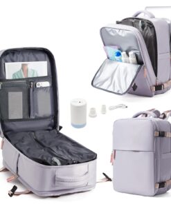 Sac de voyage Ryanair imperméable Homme/Femme 40x25x20 LxHxP, Sac à dos cabine avion avec compartiment chaussures et poc