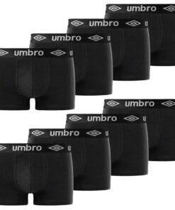Umbro Boxer Homme - 100% Coton, Maille Aérée, Pour Hommes, Lot de 8, ComfortABLE & NATUREL