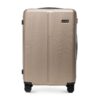 Valise WITTCHEN Stripes Line Doré 67,5 × 45 × 27 cm | Coque Rigide ABS, 4 Roulettes 360°, Serrure à Code, Valise pour so