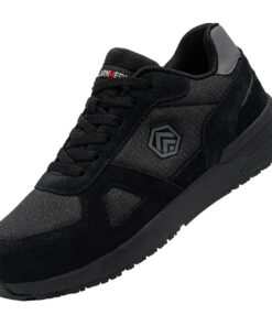 Chaussures de Sécurité LARNMERN PRO Hommes Embout Acier Antidérapante Léger Respirante Basket de Travail Taille 36-49EU