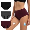 Culottes menstruelles INNERSY pour flux abondant, taille haute, coton lavable, lot de 3, OEKO-TEX STANDARD 100