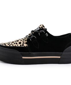 T.U.K Stacked Creeper Sneaker - Chaussures pour Hommes et Femmes - Chic Style Puck en Cuir et Daim