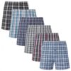 COSHAL Lot de 3 sous-vêtements masculins en coton, avec braguette à boutons et taille ample - pour homme - confortable