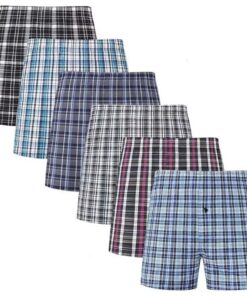 COSHAL Lot de 3 sous-vêtements masculins en coton, avec braguette à boutons et taille ample - pour homme - confortable