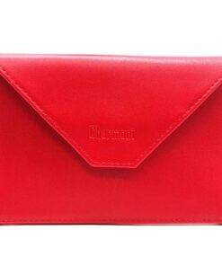Etui Charmoni Porte Papier Voiture Rouge - Gris Permis Identité Assurance Cuir Vachette Homme Femme